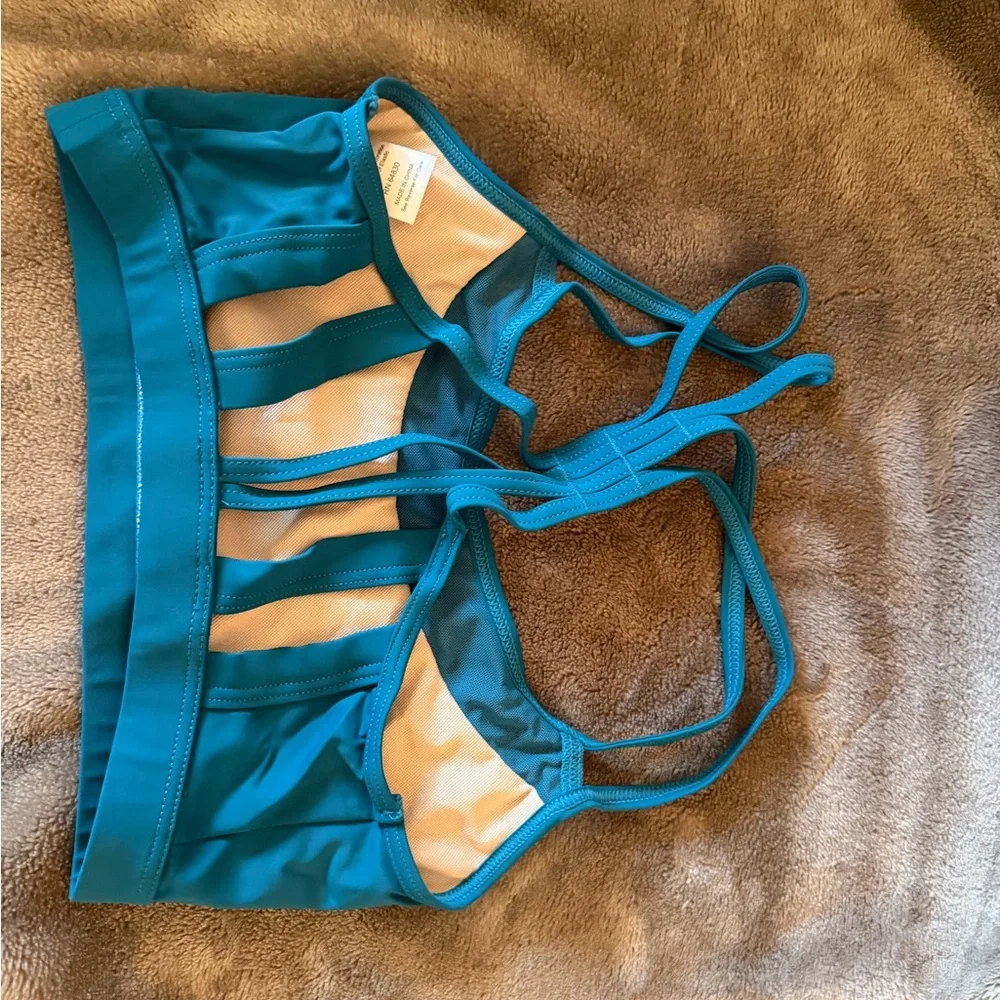 balera dark Teal Strappy bra top -NWOT SA. Dance - Picture 2 of 3